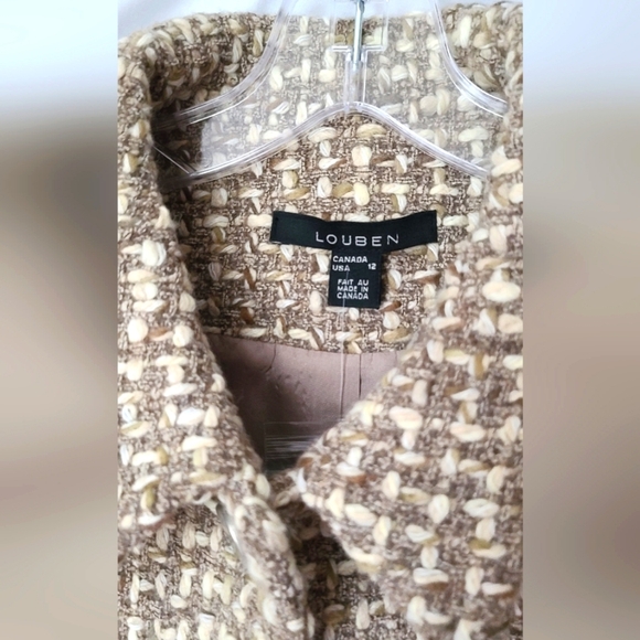 Louben Short Button Up Jacket -  size 12 - Picture 4 of 9